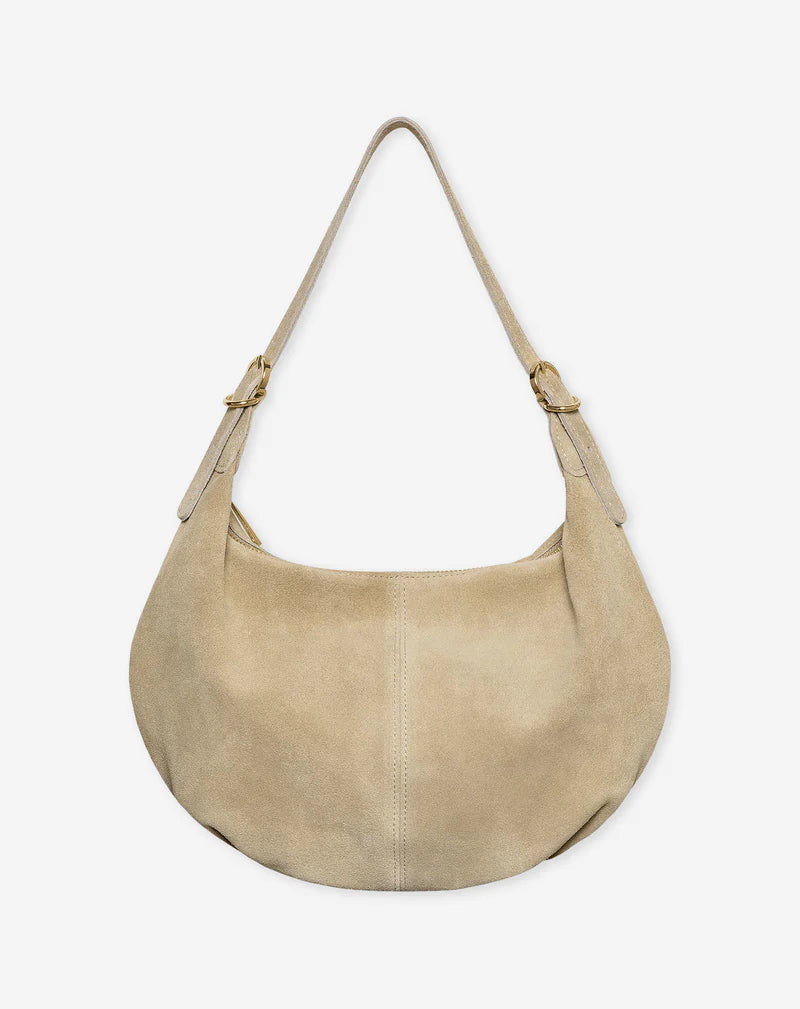 Hobo Shoulder Bag, Gold Adjustable Buckle Strap Vintage Daily Matching Crescent Bag