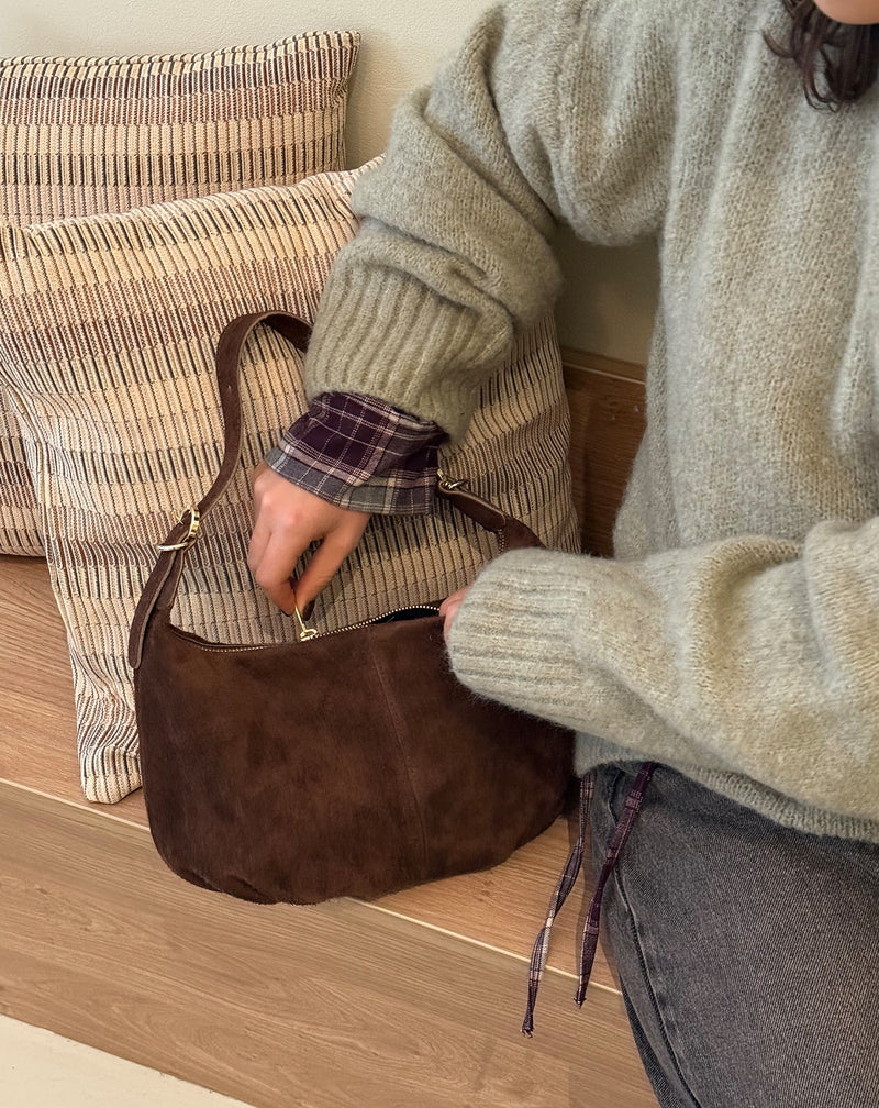 Hobo Shoulder Bag, Gold Adjustable Buckle Strap Vintage Daily Matching Crescent Bag